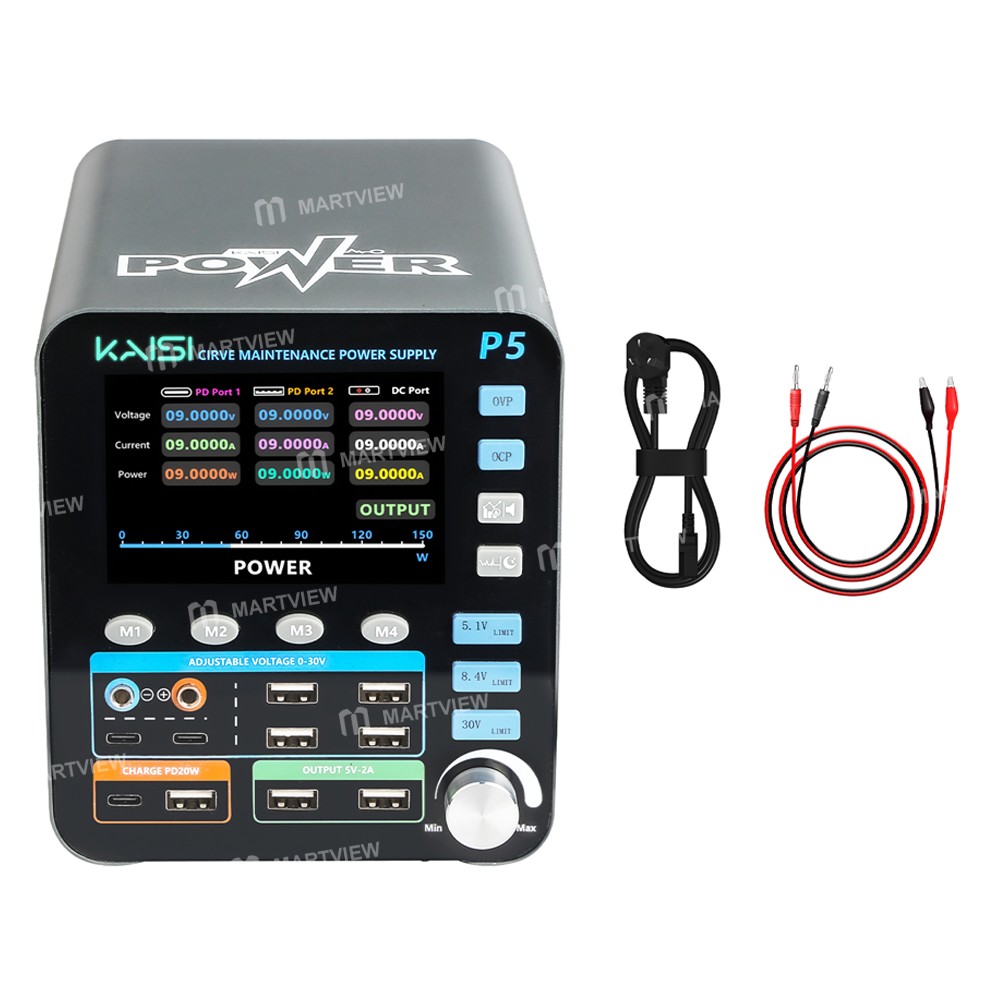 kaisi p5-210w-toroidal-transformer-intelligent-regulated-power-supply-for-mobile-phone-repair-7