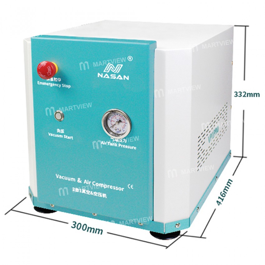 Nasan NA-VP1 Pro 2-in-1 Large Capacity Vacuum & Air Compressor for Phone LCD Screen Repair