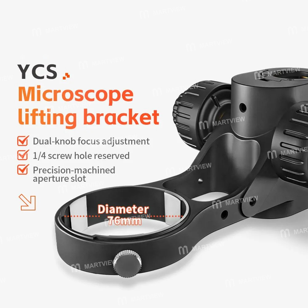 ycs 76mm-diameter-adjustable-microscope-lifting-bracket-for-binocular-trinocular-stereo-microscope-2