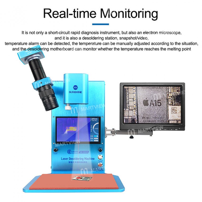 Sunshine SS-890D Intelligent Infrared Laser Desoldering Machine for Phone Motherboard Chip IC Repair