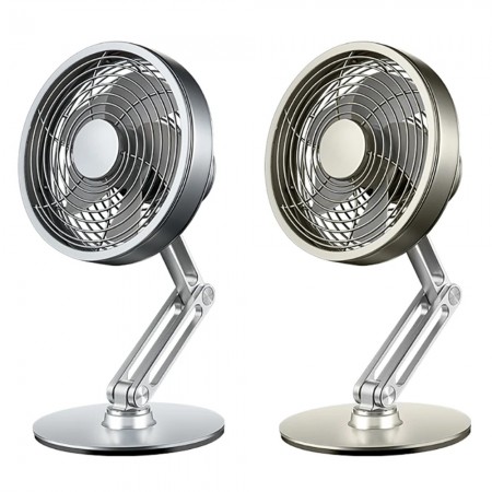 USB 4W 360° Rotating Adjustable Aluminum Desk Cooling Fan for Travel and Working