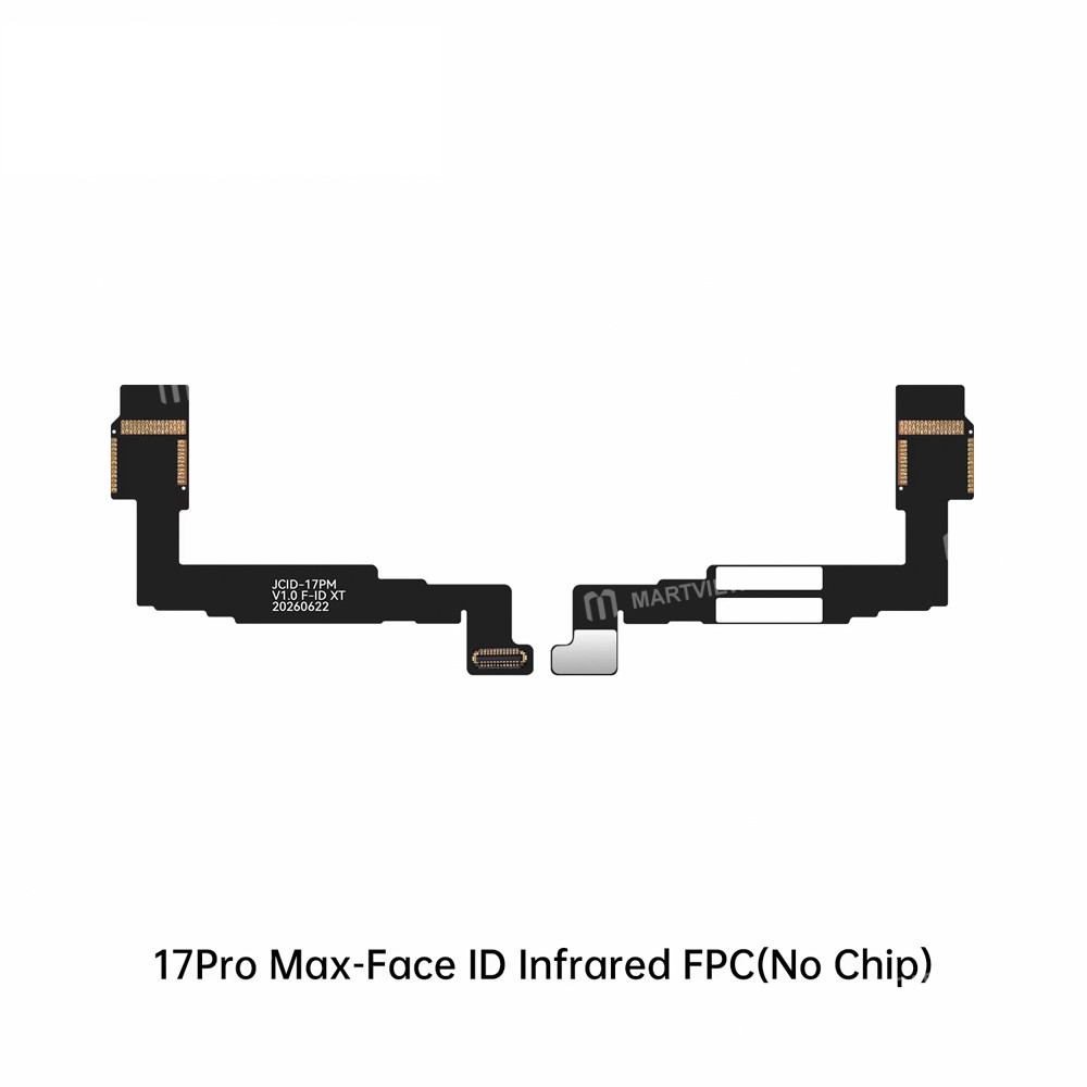 jcid face-id-dot-matrix-infrared-fpc-flex-cable-no-chip-for-iphone-14-to-17-full-series-18