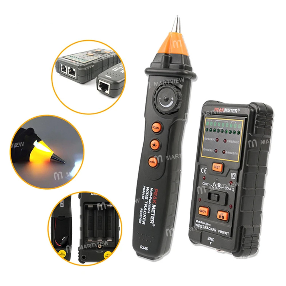 peakmeter ms6816-multifunction-wire-tracker-for-telecommunications-network-detection-1