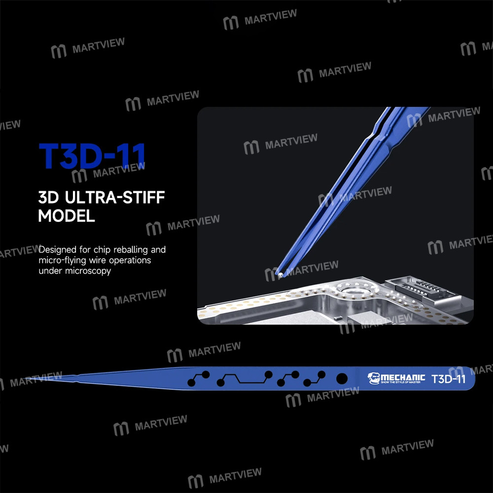 mechanic t3d-11-tia-11-tia-16-motherboard-flying-wire-titanium-alloy-tweezers-6