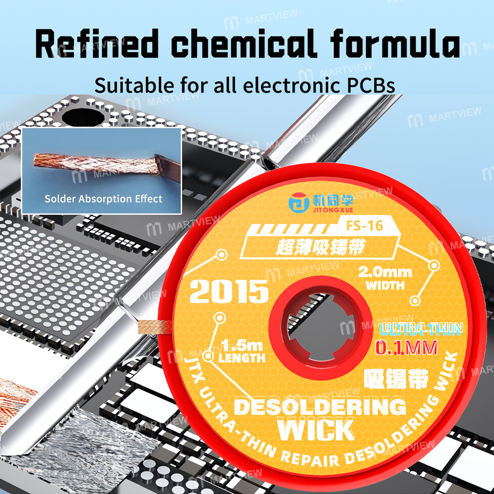 jtx fs-16-15m-x-20mm-ultra-thin-flexible-solder-wick-for-pcb-bga-welding-rework-8