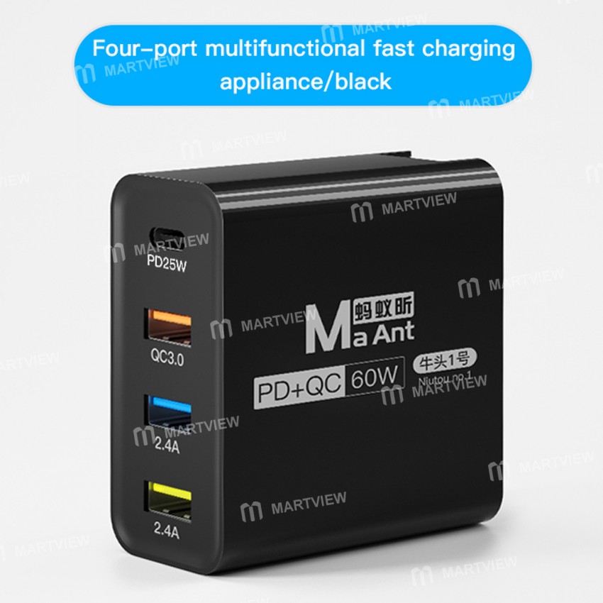 maant niutou-no1-pd-qc-60w-multifunctional-4-port-usb-intelligent-quick-charger-9