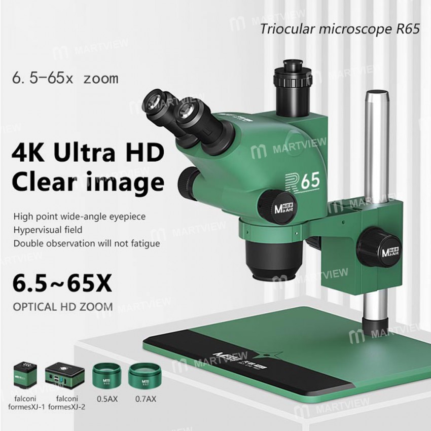maant r65-sky-eye-synchronous-zoom-trinocular-stereo-microscope-with-aluminum-alloy-base-2
