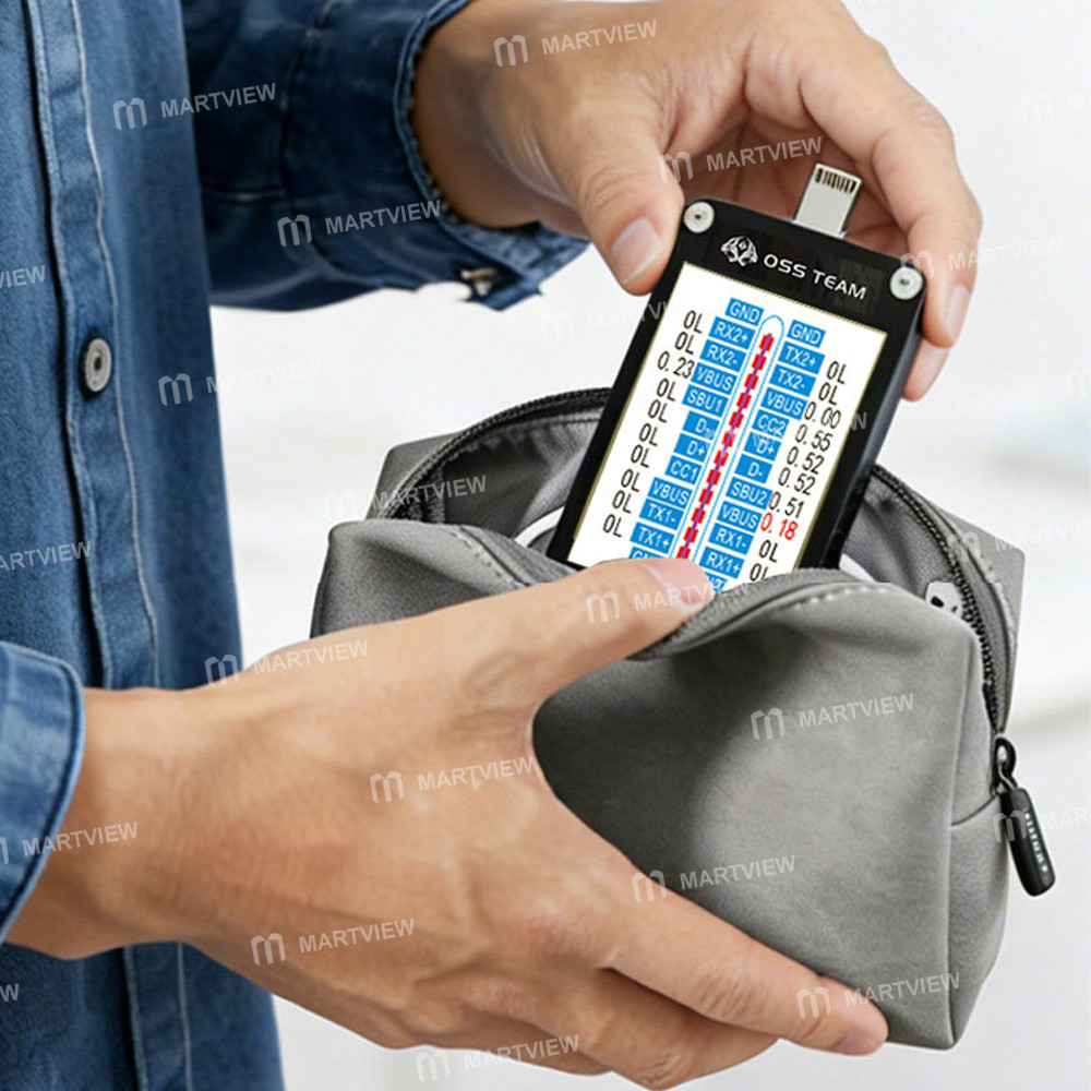 oss t9-smart-hd-display-lightning-type-c-tail-plug-tester-for-apple--android-phones-6