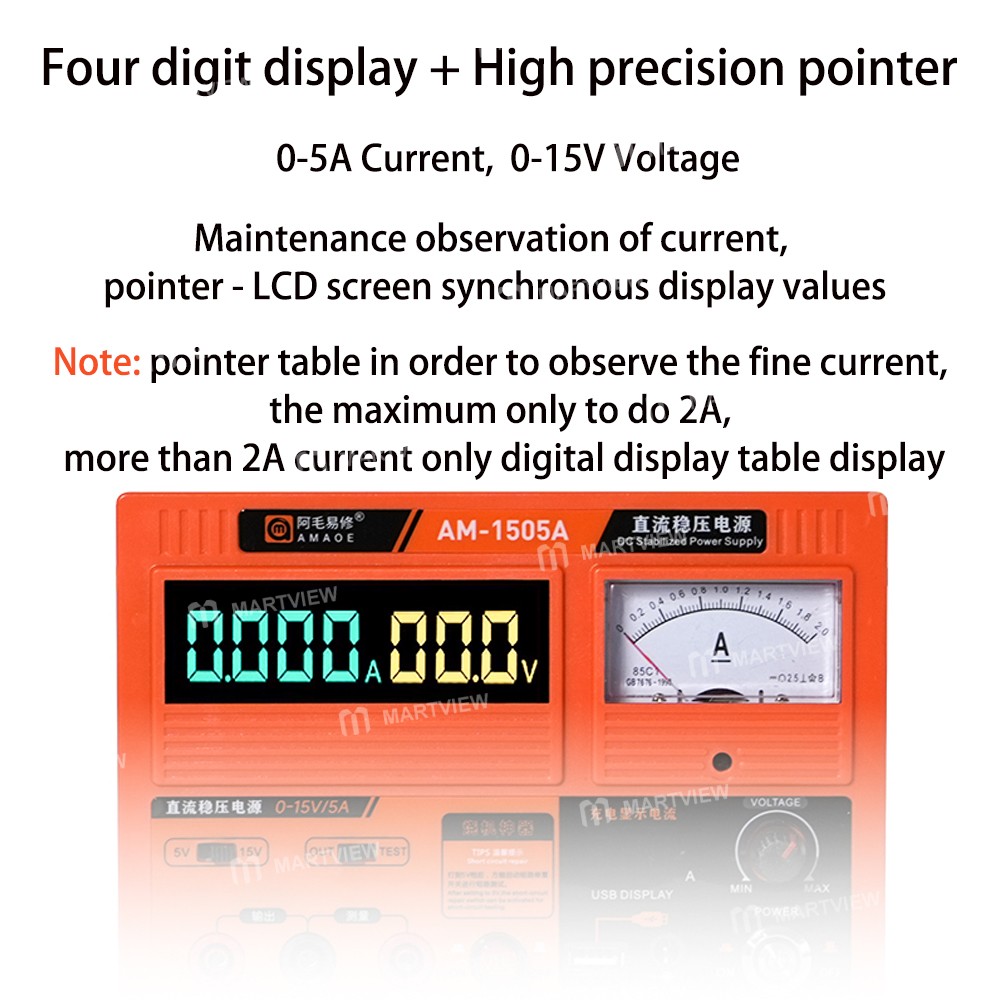 amaoe am-1505a-15v-5a-dc-regulated-digital-display-power-supply-with-pointer-ammeter-3