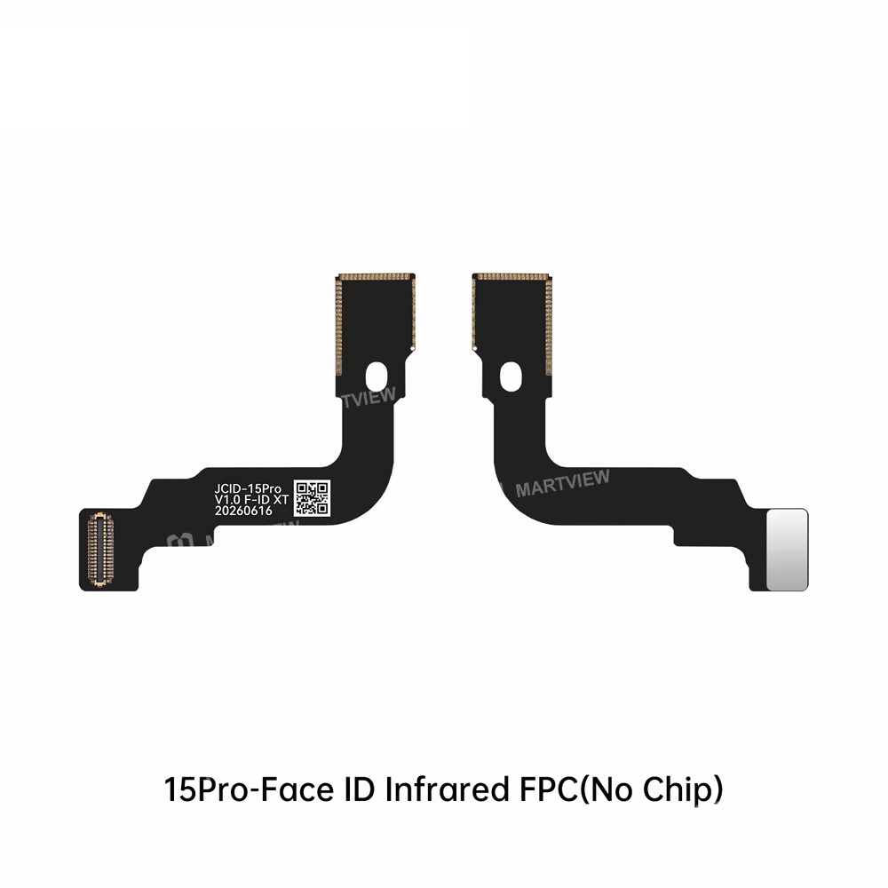 jcid face-id-dot-matrix-infrared-fpc-flex-cable-no-chip-for-iphone-14-to-17-full-series-8
