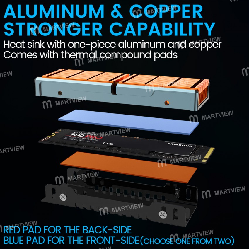 jeyi m2-2280-ssd-high-performance-copper-fins-with-aluminum-frame-passive-heat-sinks-7