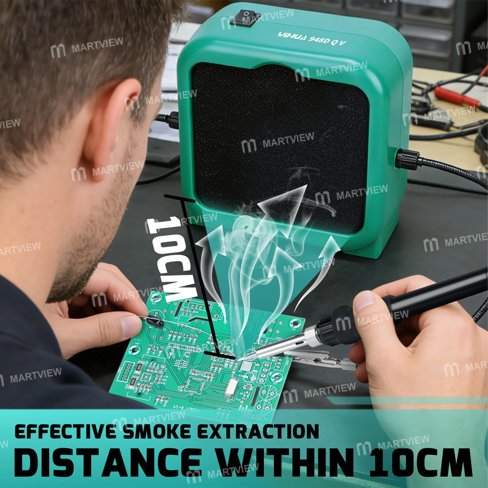 yihua 948dq-v-portable-strong-suction-soldering-fume-extractor-with-2pcs-helping-alligator-clip-5