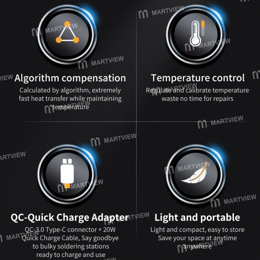 Qianli MEGA-IDEA 20W 115 Series Quick Charge Nano Electric Iron for PCB Welding Repair