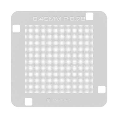 Martview RB-03 0.45MM P:0.78 Spacing Solder Balls Universal BGA ICs Reballing Stencil Net