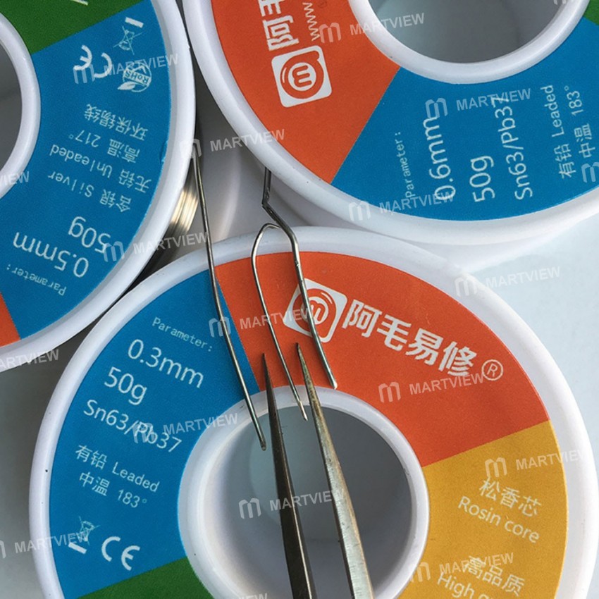 High Quality Welding Iron Wire Reel 50g 0.3mm 0.5mm 0.6mm Tin Leaded Unleaded Line Rosin Core Flux S