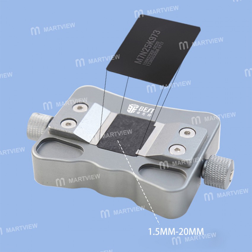 BST-001R Universal 1.5-20mm Size Double-Bearings Fixture for Phone Motherboard IC Glue Remove