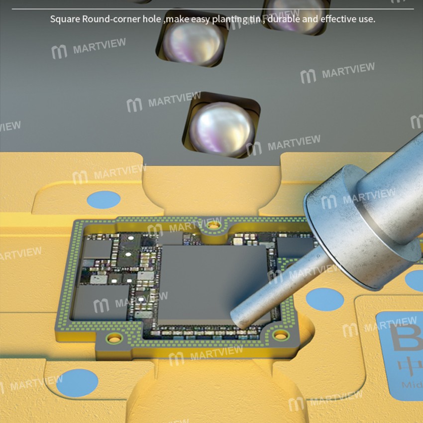 B&R IP-A06 Middle Layer Motherboard Tin Planting Platform for iPhone X / XS / XS Max / 11 / 11 Pro /