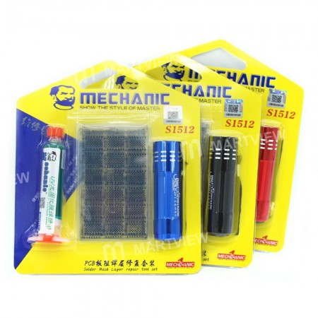 Mechanic S1512 UV Glue Board Green Oil Net Flashlight Soldering Paste Kit for BGA PCB Rework Circuit Board Dedicated