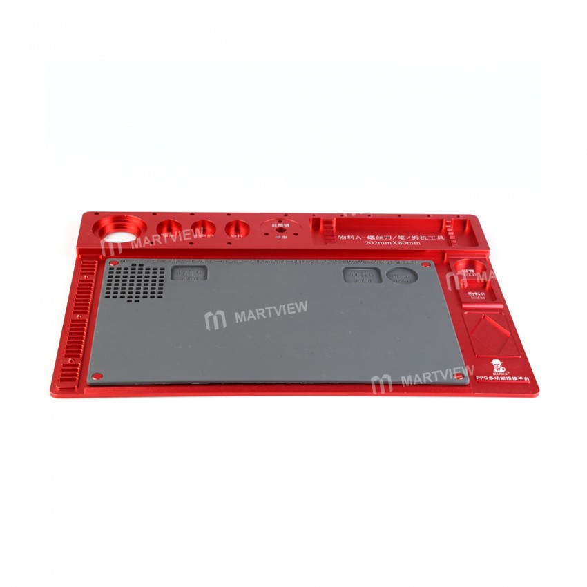 High Temperature Multifunction Aluminum Alloy Pad Microscope Holder Maintenance Platform for Mobile