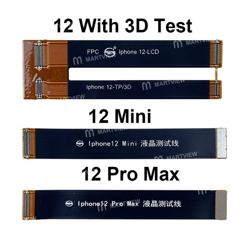 Replacement 3d touch screen LCD display test extended flex cable for iPhone 6s 12 pro max