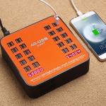 200W 40Ports Multiport Smart USB Charging Hub Station Travel Power Adapter for Tablet Phone Multi US