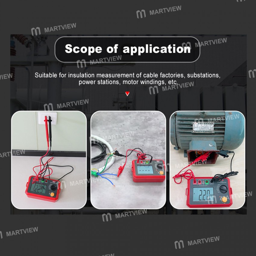UNI-T UT502C 20G? 2500V High Precision Insulation Resistance Tester with Auto Range Backlight