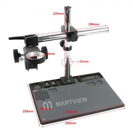 WL Multifunction Aluminum Alloy Workbench Microscope Stand Table Working Holder for HDMI USB VGA Digital Camera