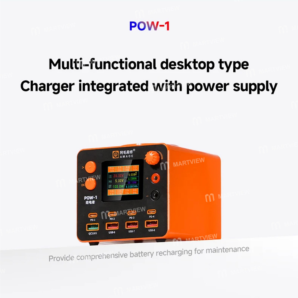 amaoe pow-1-210w-multi-functional-desktop-charger-integrated-power-supply-with-wireless-charging-4