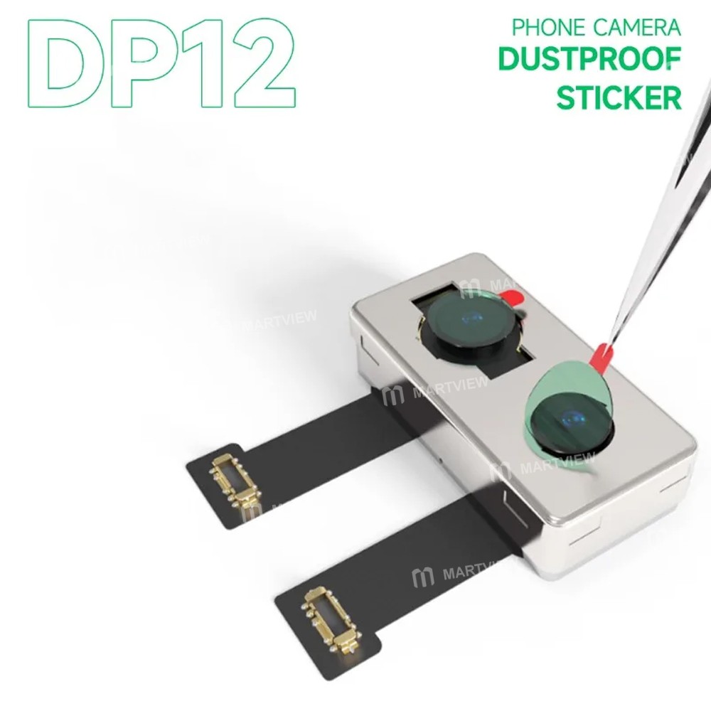 mechanic dp12-7mm-12mm-phone-camera-all-round-green-dust-proof-protective-sticker-5