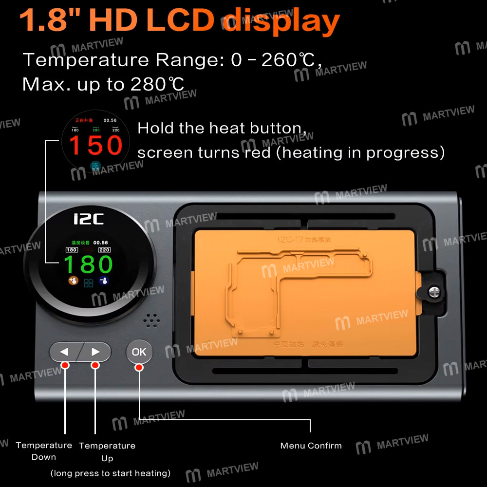 i2c t30-ceramic-heating-intelligent-desoldering-station-for-iphone-x-to-17pm-motherboard-repair-17