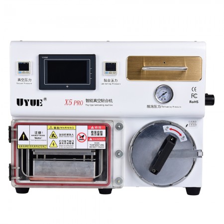 Uyue X5 Pro 5-in-1 12-inch LCD Screen OCA Vacuum Lamination Machine Built-in Bubble Remove Function