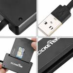 Rocketek RT-SCR3 High-Performance USB2.0 CAC Smart Card Reader for Desktop and Mobile Devices