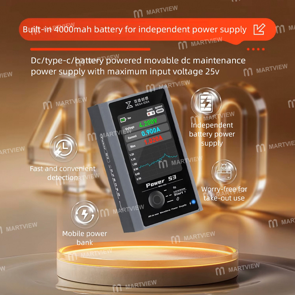 mega idea-power-s3-dc-25v-multi-port-output-portable-all-in-one-waveform-power-supply-3