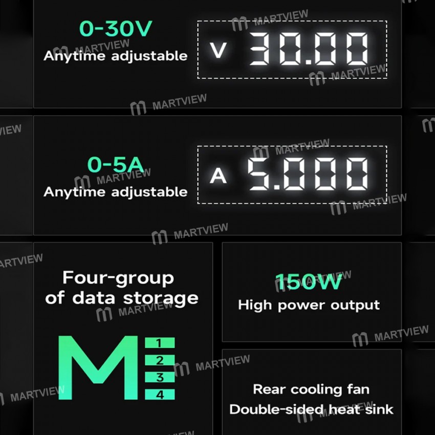mechanic dsp30d5-30v5a-4-digit-digital-display-programming-dc-regulated-power-supply-5