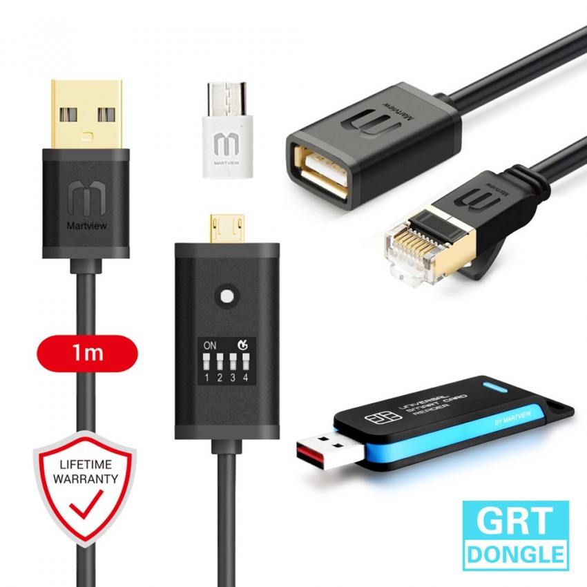 GRT Dongle Pro Qualcomm Tools Remove FRP IMEI + FREE Martview All Boot Cable (EASY SWITCHING) & Micr