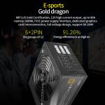 Great Wall GW-EPS1250DA Full Modulear 80plus Gold Mute Power Supply 1250W Power Supply