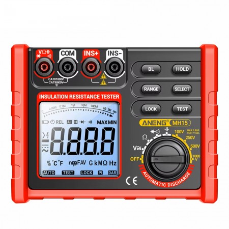 Aneng MH15 High Precision Digital Insulation Resistance Tester Automatic Discharge
