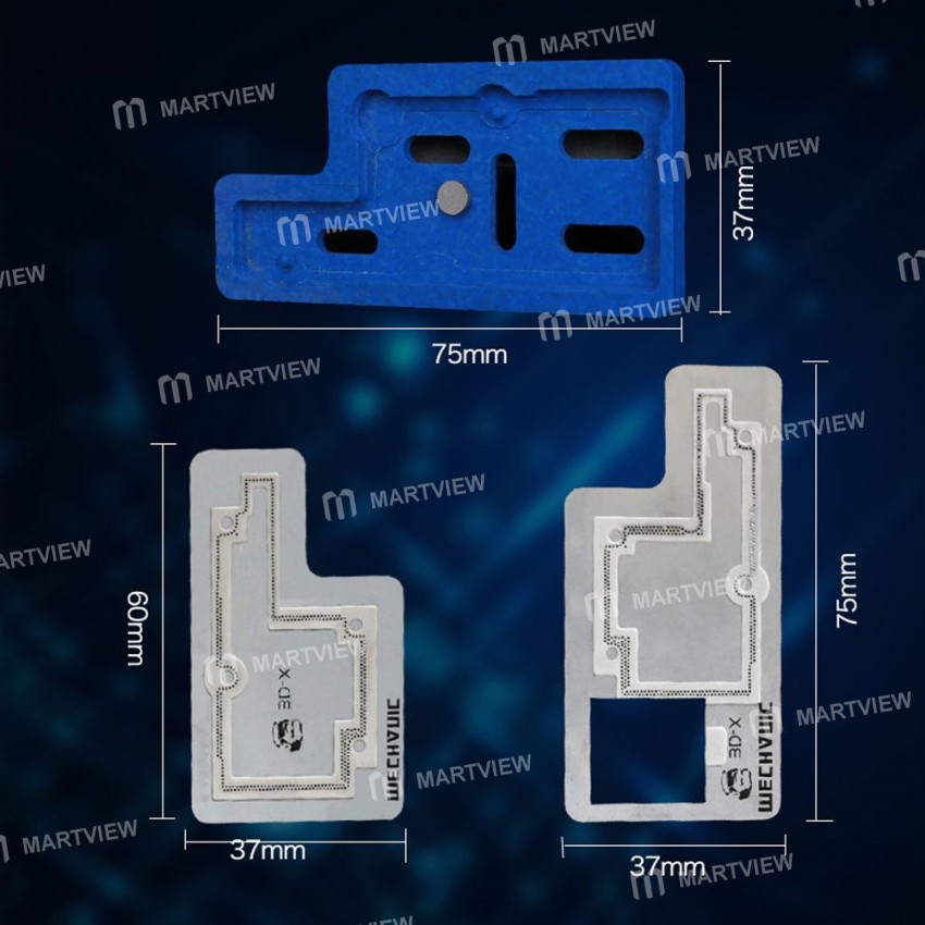 Mechanic 3D-XPlus Motherboard Middle Layering Repair Postitioning Slot Plate Tin Fixture for iPhone