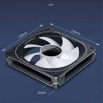 jonsbo fr-505-series-5v-3-pin-argb-120mm-forward-reverse-cpu-cooling-fan-12