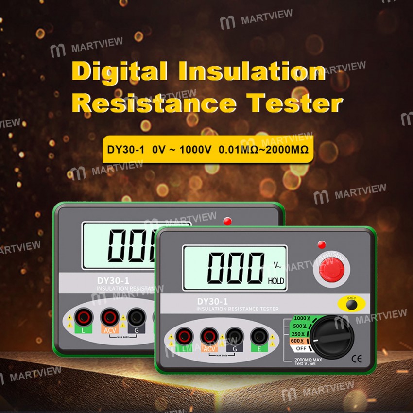 Duoyi DY30-1 1000V Max 2000M? High precision Digital Insulation Resistance Tester