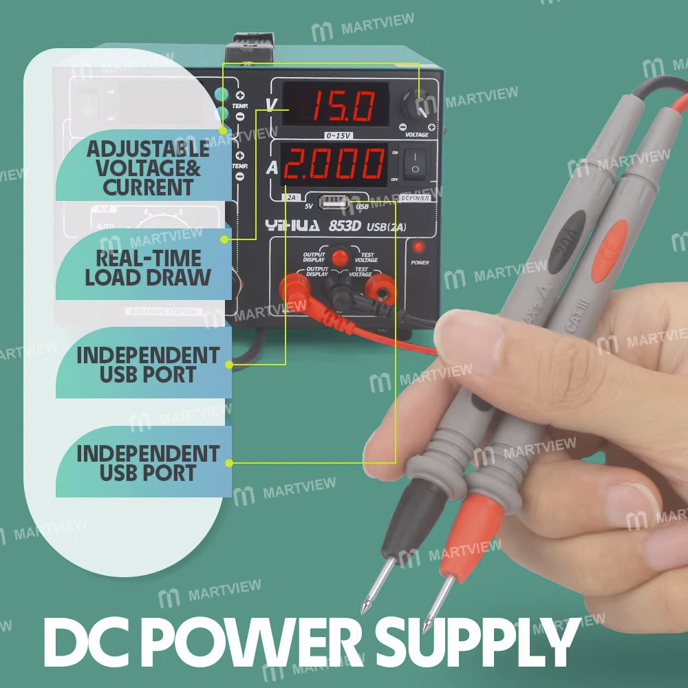 yihua 853d-usb-2a-3-in-1-led-digit-display-hot-air-gun-soldering-iron--15v-2a-dc-power-supply-6