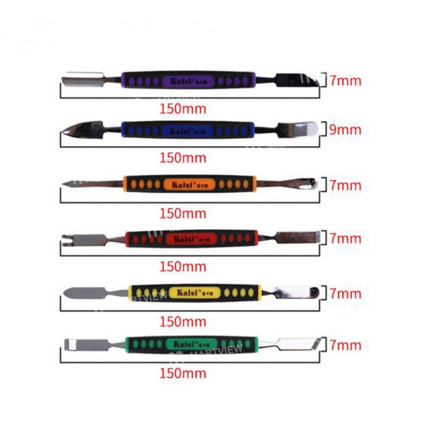 6-IN-1 Mobile Phone Opening Repair Tool kit Dual-End pry bar Crowbar Set