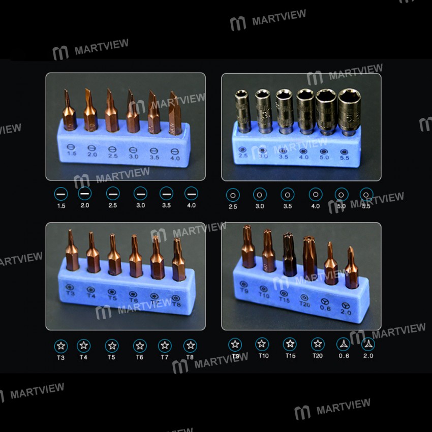 Sunshine SS-5117 58-in-1 Precision Magnetic Screwdriver Set for Mobile Phone Repair Dismantling