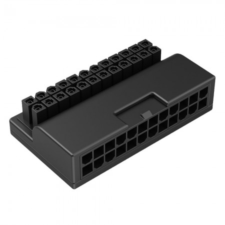 ATX 24 Pin to 90 Degree Power Plug Adapter for Desktop Computer Motherboard