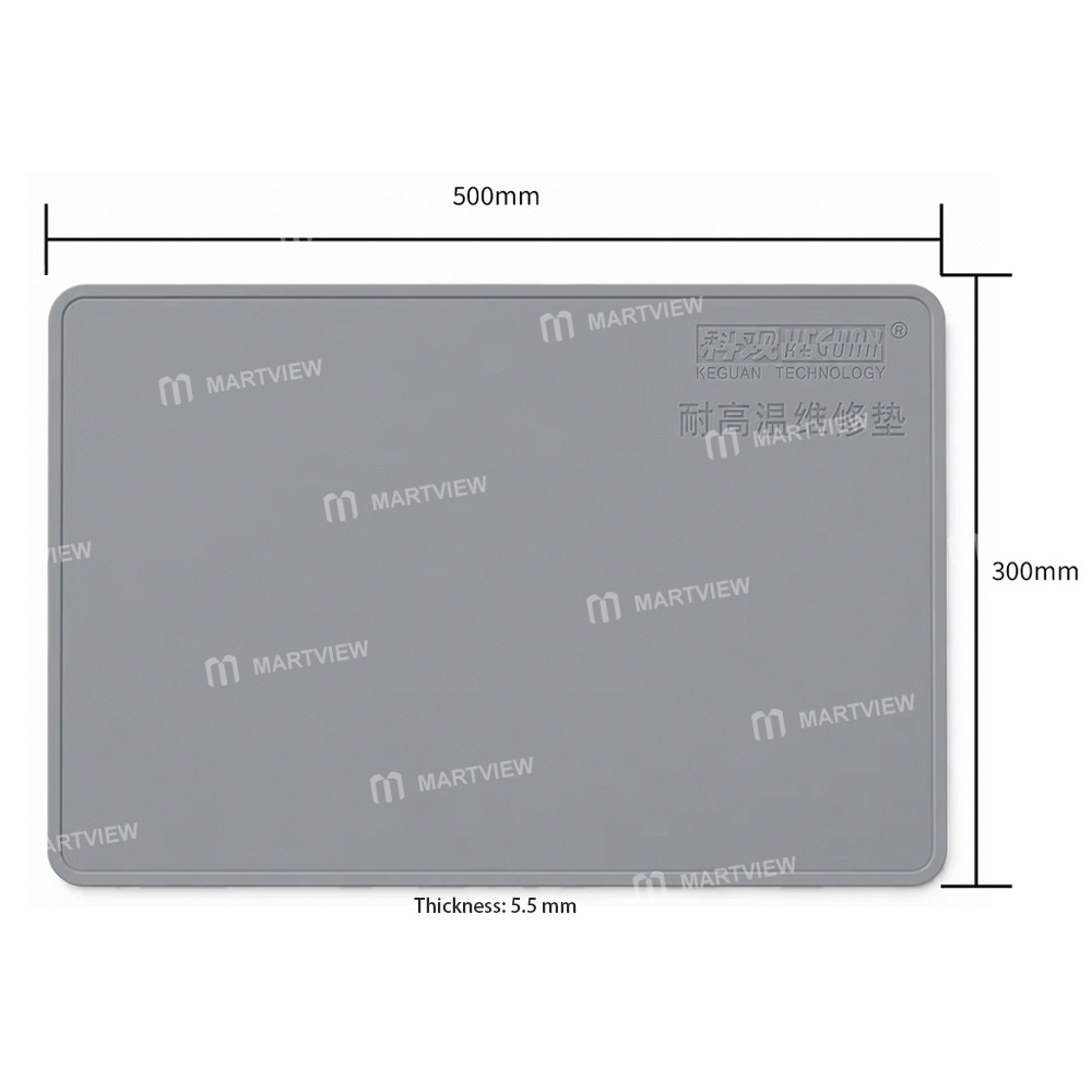 keguan kg-dz-30x50cm-heat-resistant-anti-static-silicone-mat-for-soldering-repair-7