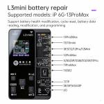Luban L3 Mini Smart Programmer for iPhone 6G / SE to 13Pro Max Face ID & Battery Data Detection