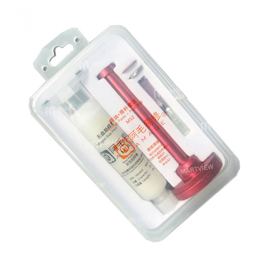 Amaoe BGA Halogen-Free Solder Paste Needle Barrel Booster Kit