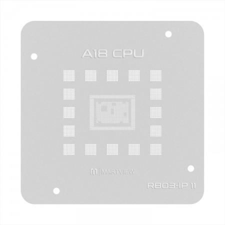 Martview RB-03 A18 CPU BGA Reballing Stencil for iPhone 16 / 16 Plus