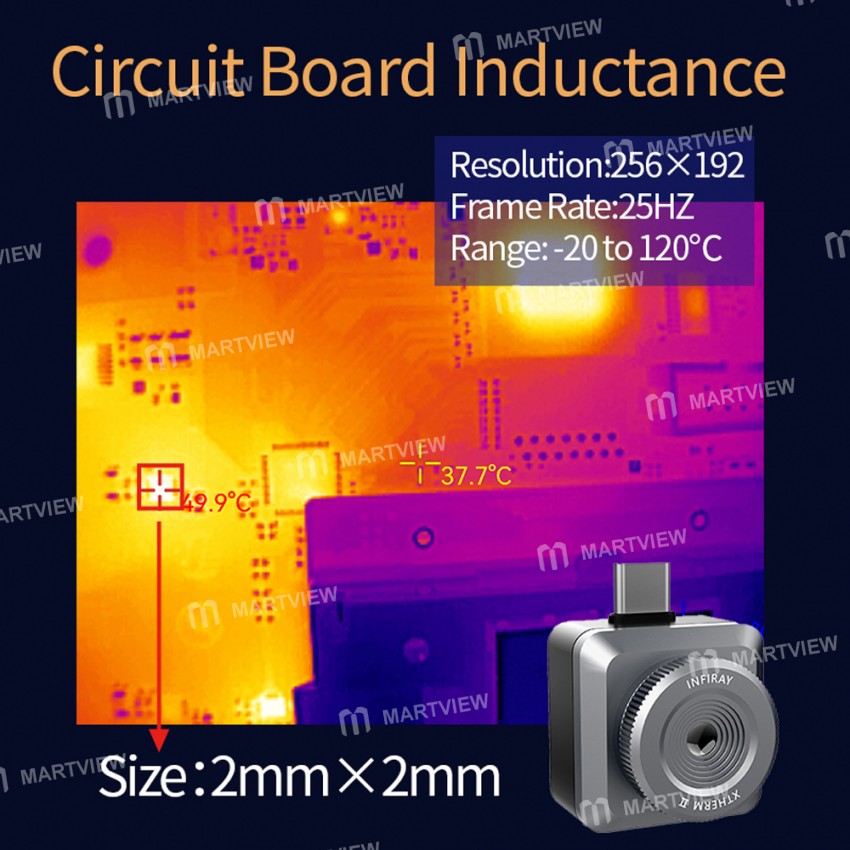 infiray t2l-usb-type-c-interface-256192-infrared-thermal-imager-rotatable-lens-for-smartphone-3