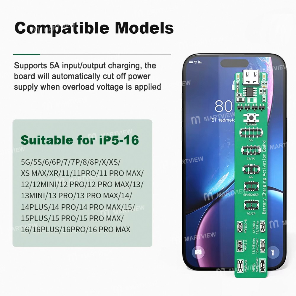 bst j4-battery-charging-activation-board-with-pd-fast-charging-for-iphone-5-to-16pm-2